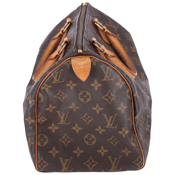 Louis Vuitton M41526 Speedy 30 Monogram Canvas Duffle Bag Brown - Picture 4 of 12